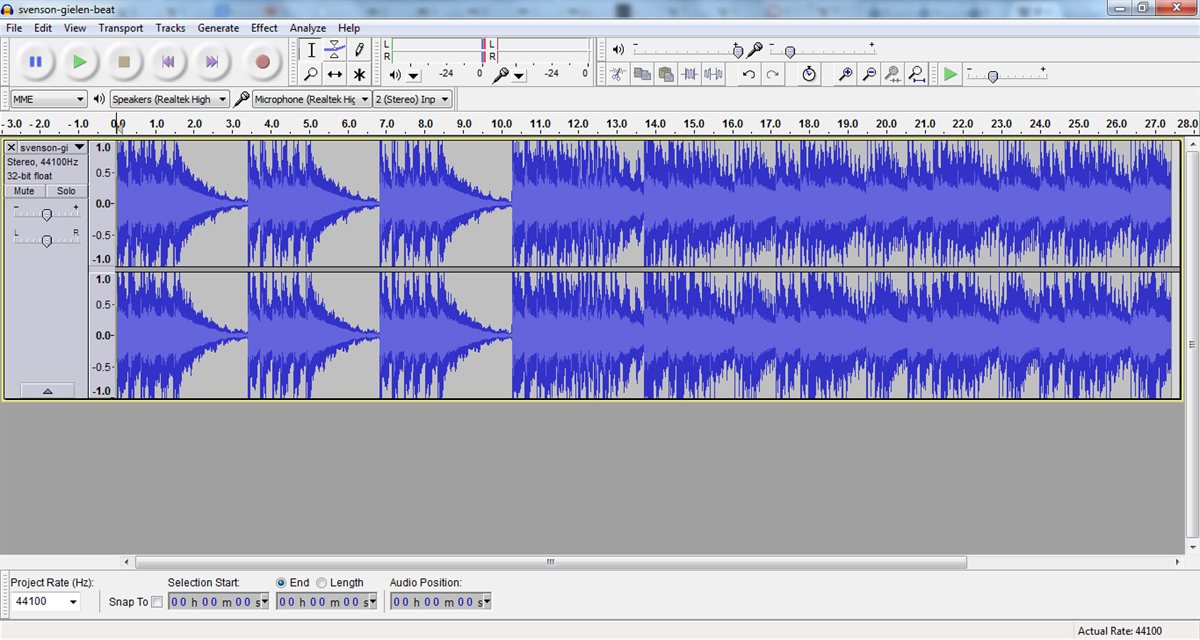 Audio editor screen used after aiff to mp3 converter online export for QA checks